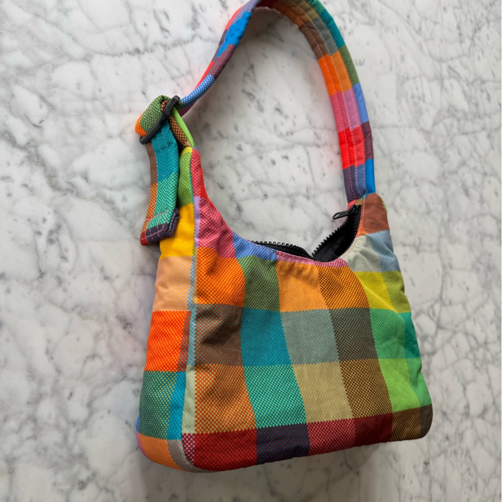 BAGGU Multicolor madras Shoulder Bag - Picture 2 of 6